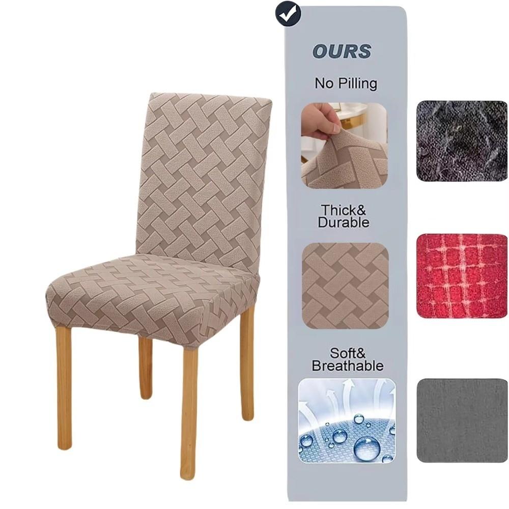 Hochelastischer Stuhlbezug mit hoher Rückenlehne Elastischer Spandex Küchenstuhlbezug Esszimmerstuhlbezug Esszimmer