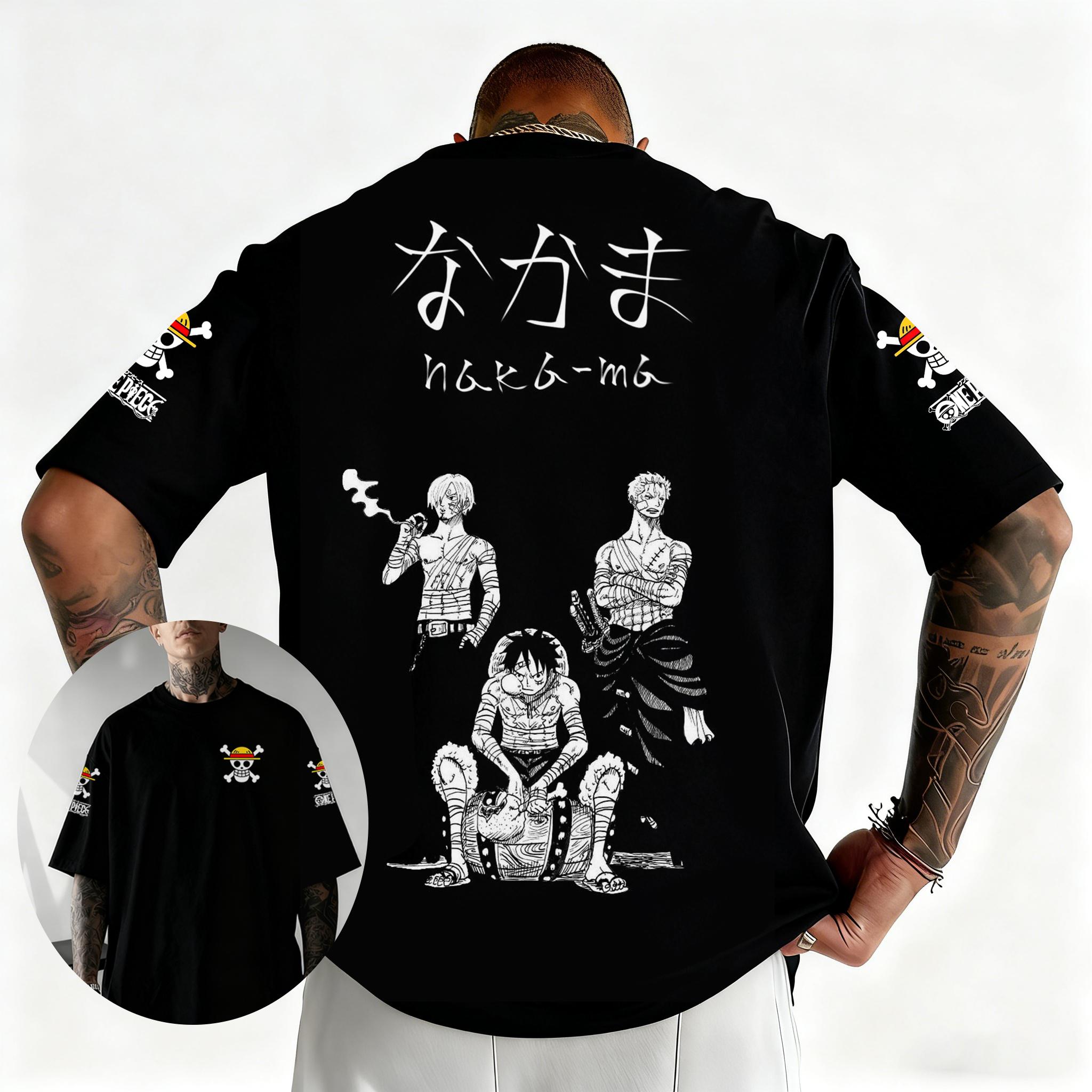 Herren T-Shirt Japanischer Sommer Y2k Junge Kinder Kurzarm Hohe Qualität Eltern-Kind Kleidung Oberteil M