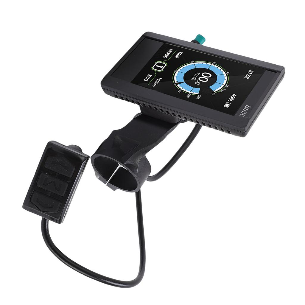 Electric LCD Display Meter LCD S830 Display Screen Control Panel with 5 Core Water Proof Cable for Electric Bike Scooter