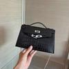 Spring and Summer New Generation Crocodile Pattern Leather Bag Versatile Small Chain Bag Shoulder Portable Women's Bag