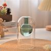 Double-Layer Irregular Glass Aroma Diffuser with Rattan Sticks