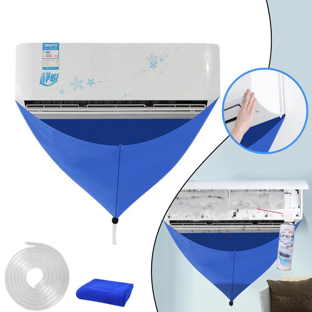 3pcs Reusable Air Conditioner Cleaning Set Cleaner Covers Water Reiving Bag Hang Air Conditioning Large Restore Cleanliness
