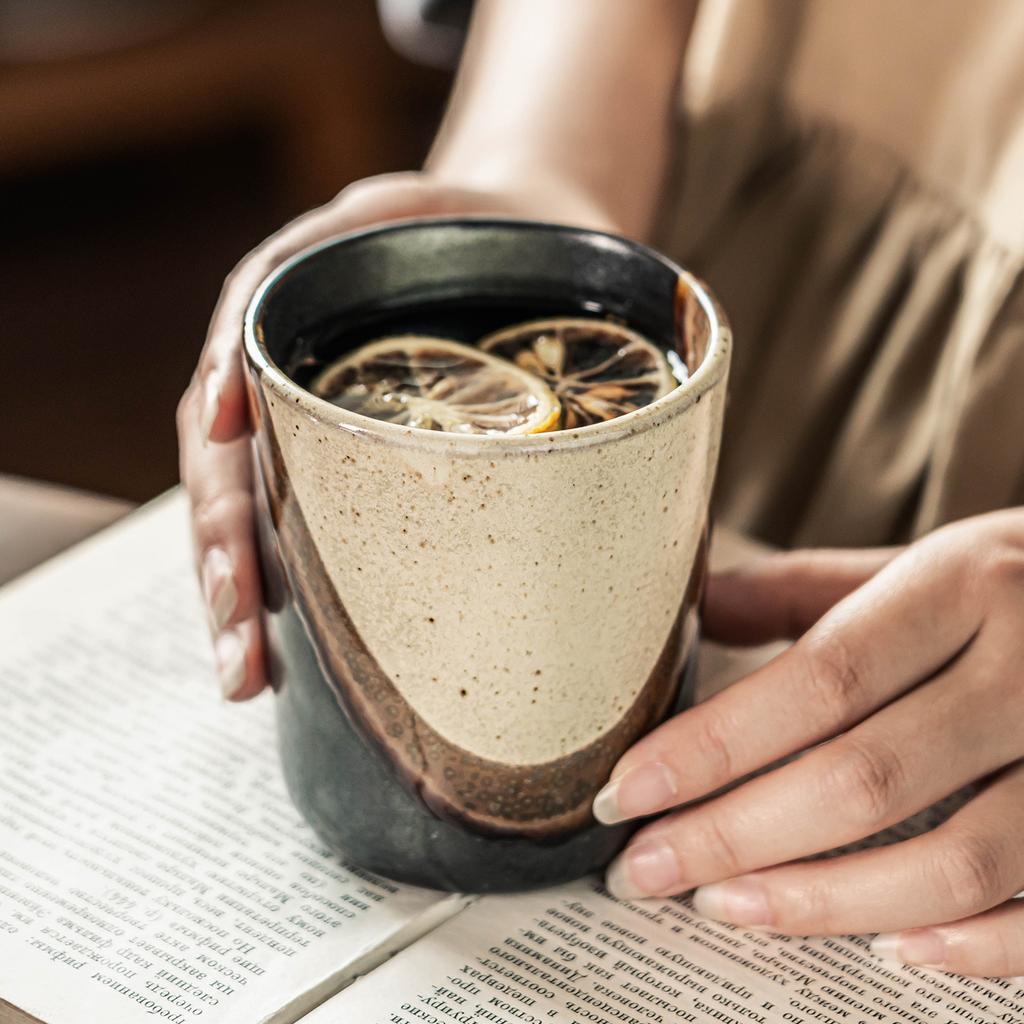 Cup Japanese Ceramic Cup Creative Contrasting Color No Handle Cup Household Water Cup Teacup Restaurant Holding Cup Atmosphere Wine Glass