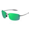 MAXJULI Mode Sport Sonnenbrille für Herren Damen Tr90 Randlose Fassung zum Laufen Angeln Golf Fahren Sonnenbrille UV400 MJ8009