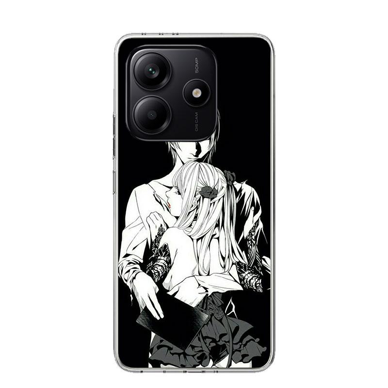 N-Note D-Death Anime Ryuk Phone Case For Xiaomi Redmi Note 13 14 15 Pro Plus 12S 12 14S 11S 11E 10 10S 11 11T 5G 4G Cover Coque