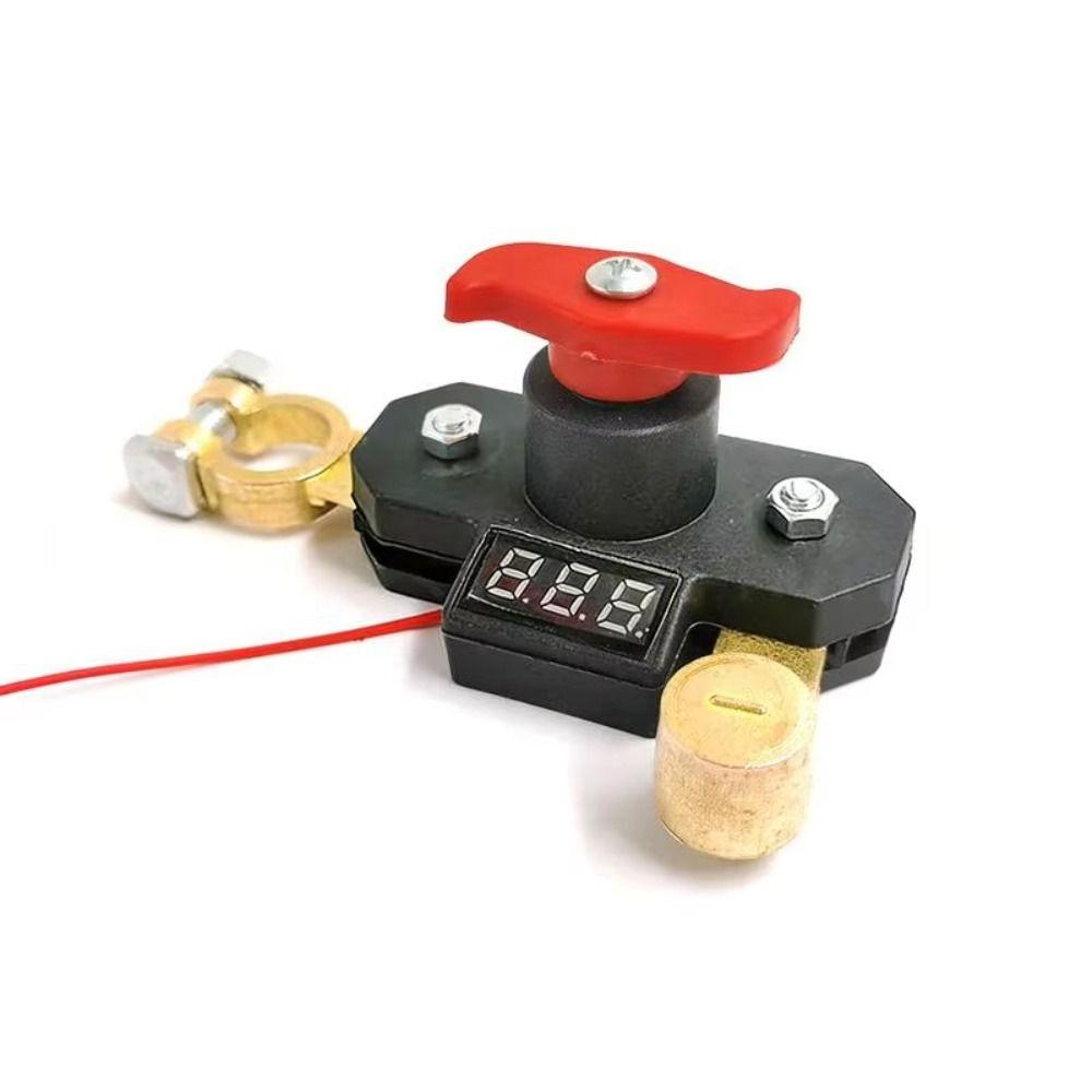 Digital Voltage Display Battery Kill Switch Dual-rotary Switch Power Disconnect Switch  24V Systems