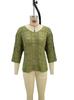 Women's Crochet Beach Sun Protection T-shirt with 7-Point Sleeves