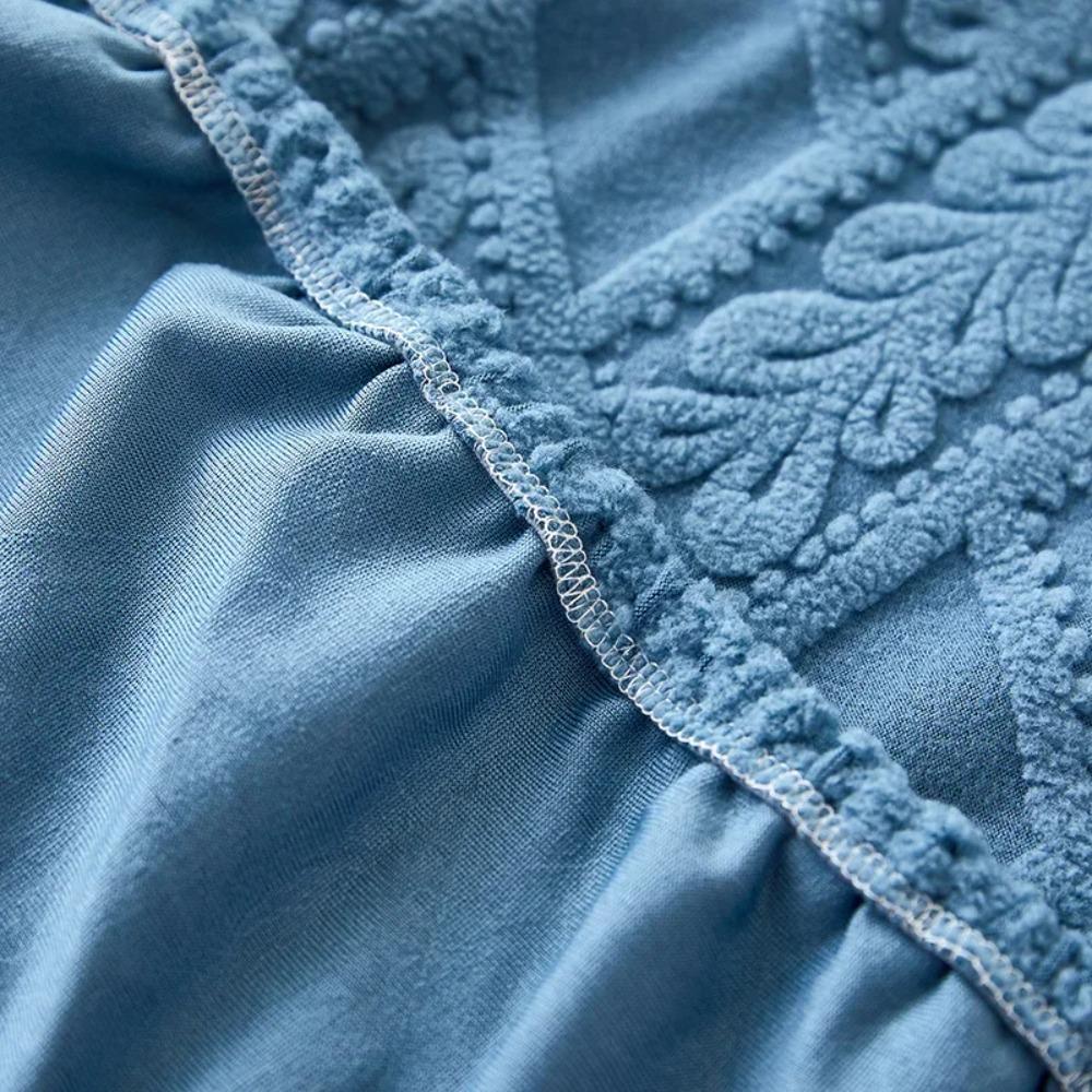 Elastic Jacquard Bedhead Cover Dustproof All-inclusive Bedside Protector Solid Color Non-slip Bed Head Slipcover Homestay