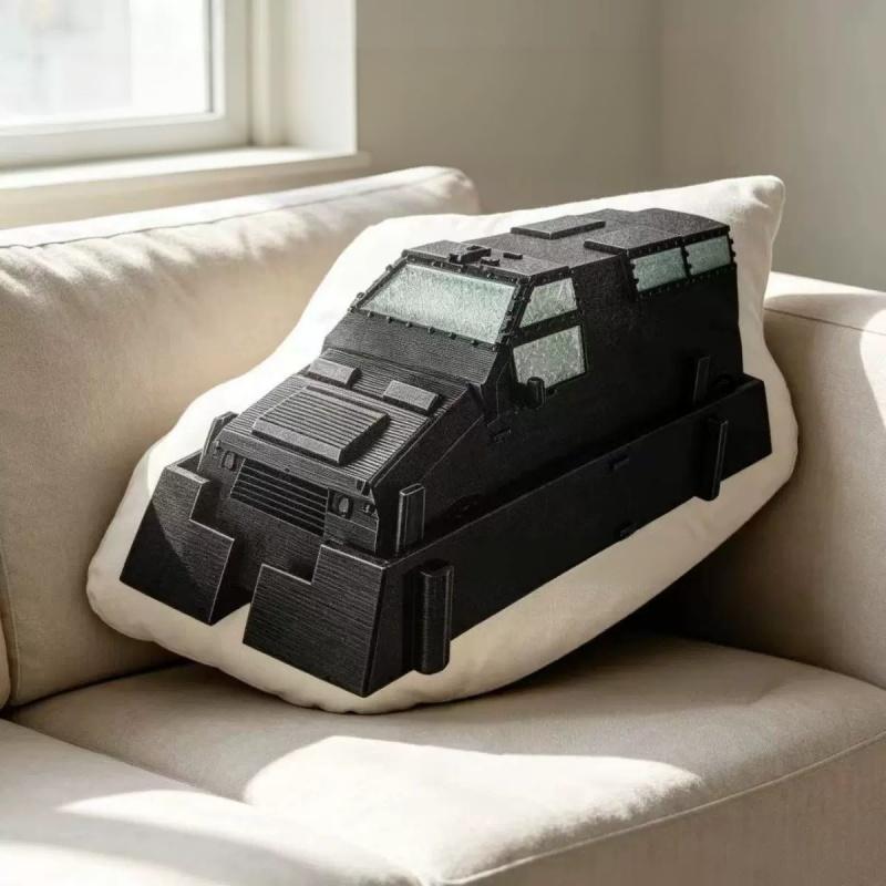  Tiv2 Tornado Intercept Vehicle 2 Static Model Plush Cushion Pillow Collectible Desk Decor Gift For Sci-Fi Vehicle Fans