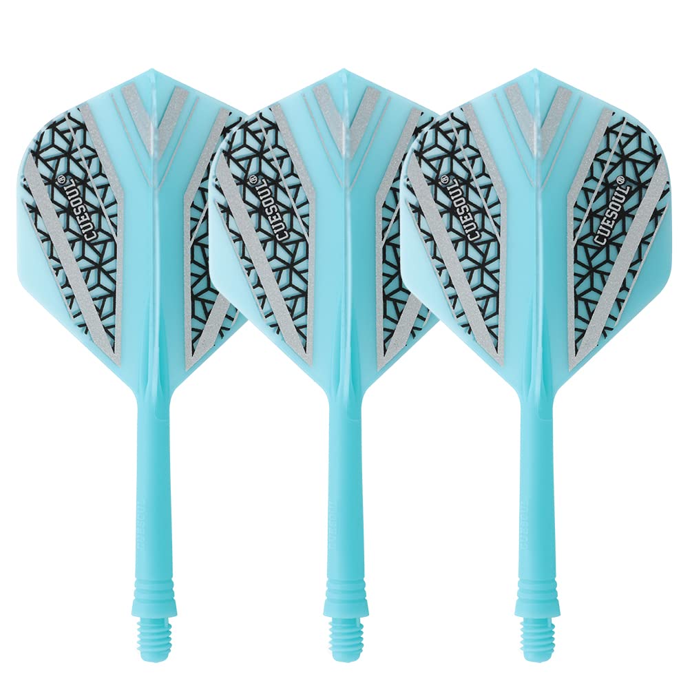 CUESOUL Dart Flight And Shaft Integrated System ROST Series Standard Shape Medium Size 3 Pieces