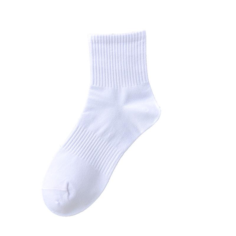 Unisex All-Season Solid Color Socks: Versatile Short & Mid-Calf Lengths