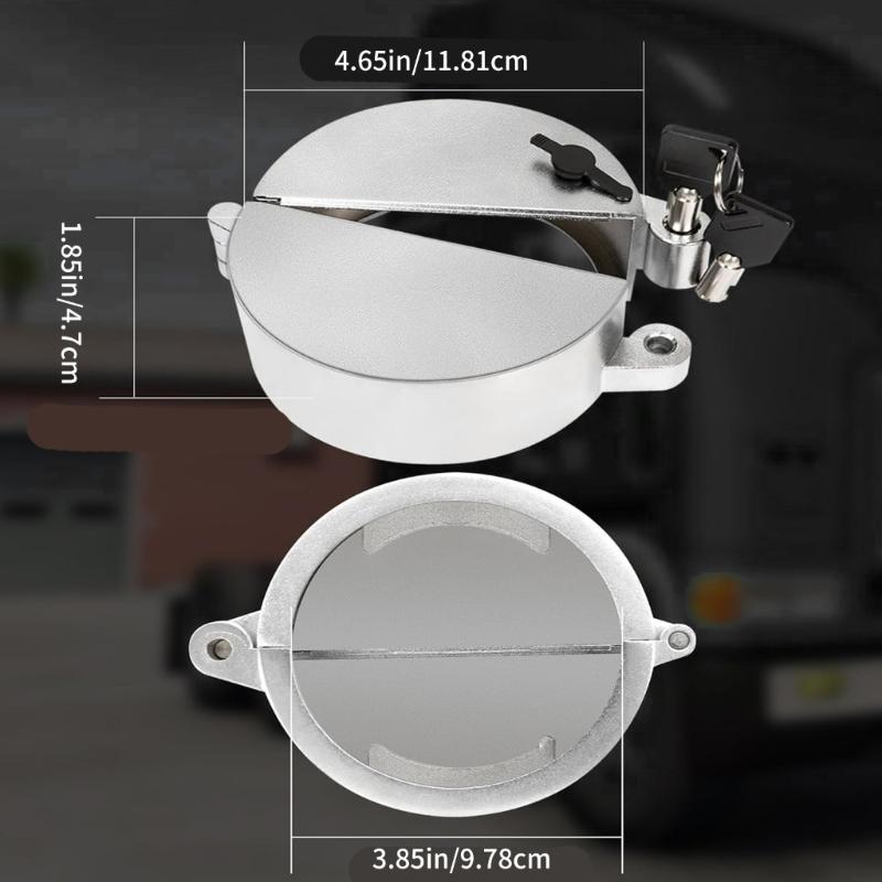 Pack Of 2 Secure Locking Fuel Tank Lids For Semi Trucks Designed For Multiple Class 8 Truck Models