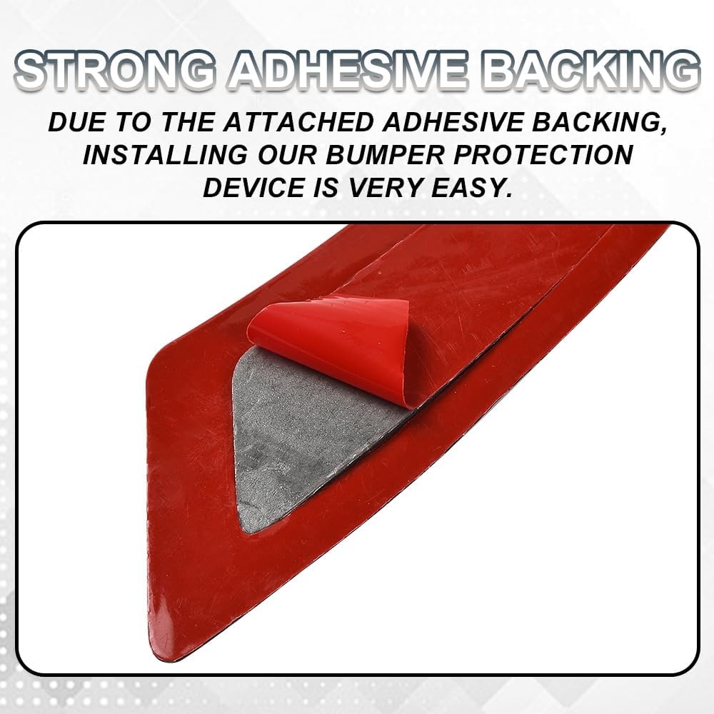 2PCS Universal Car Wheel Eyebrow Non-Collision Strips, No-Scratch Fender Protector Stickers, Carbon Fiber Trim Self-Adhesive Side Bumper Protection