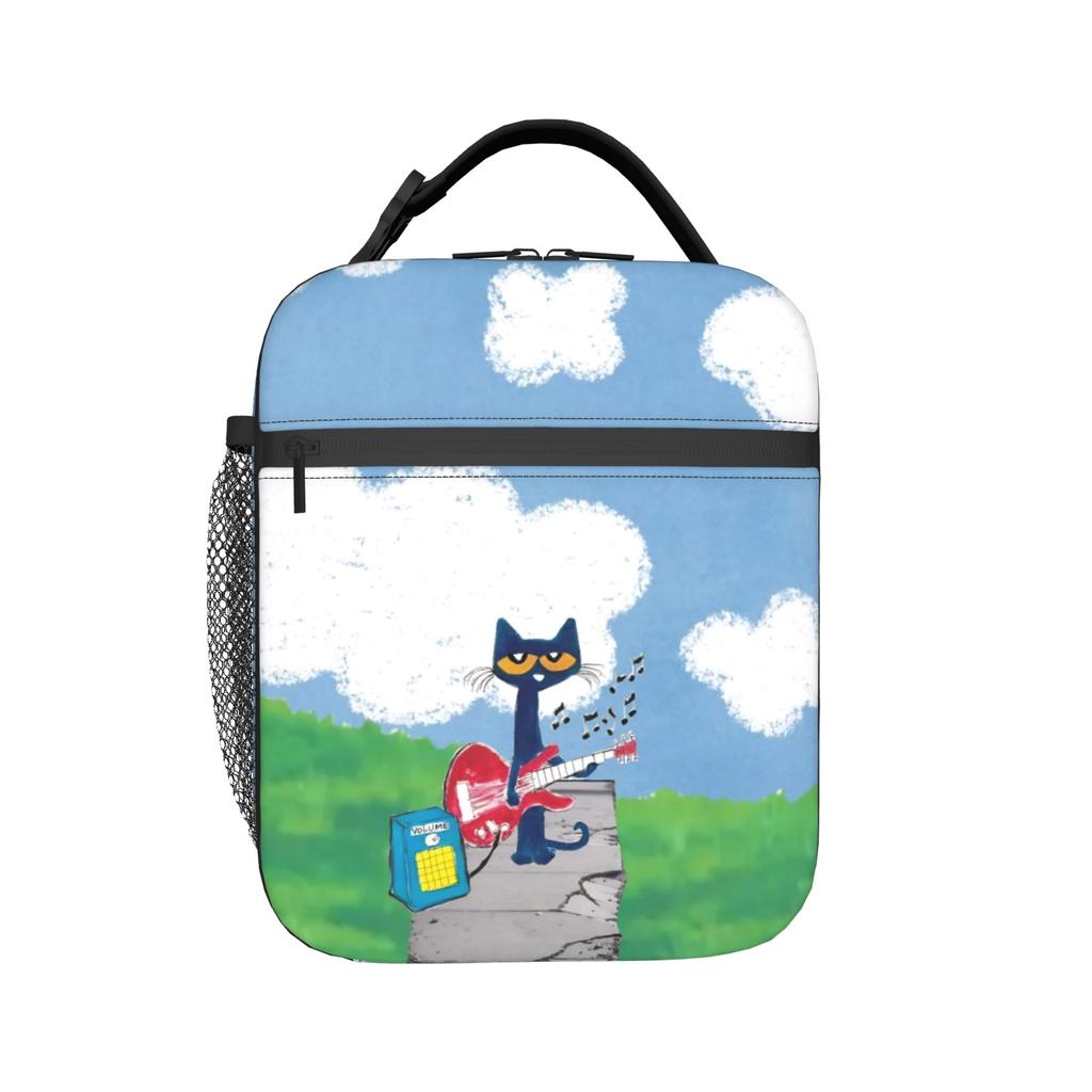 Insulated Lunch Tote Bag Pete The Cat Merch Storage Food Box Fashion Thermal Cooler Lunch Box For School