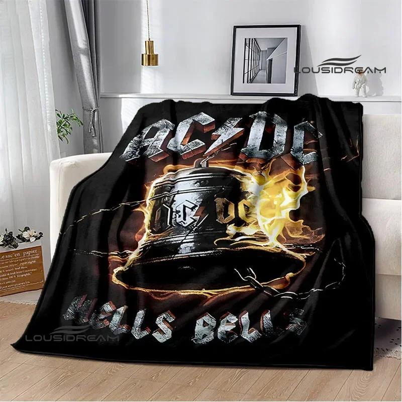 Rocková kapela AC/DC retro potištěná deka Flange hřejivá deka piknikové deky cubre cama throw deka podšívka do postele dárek k narozeninám