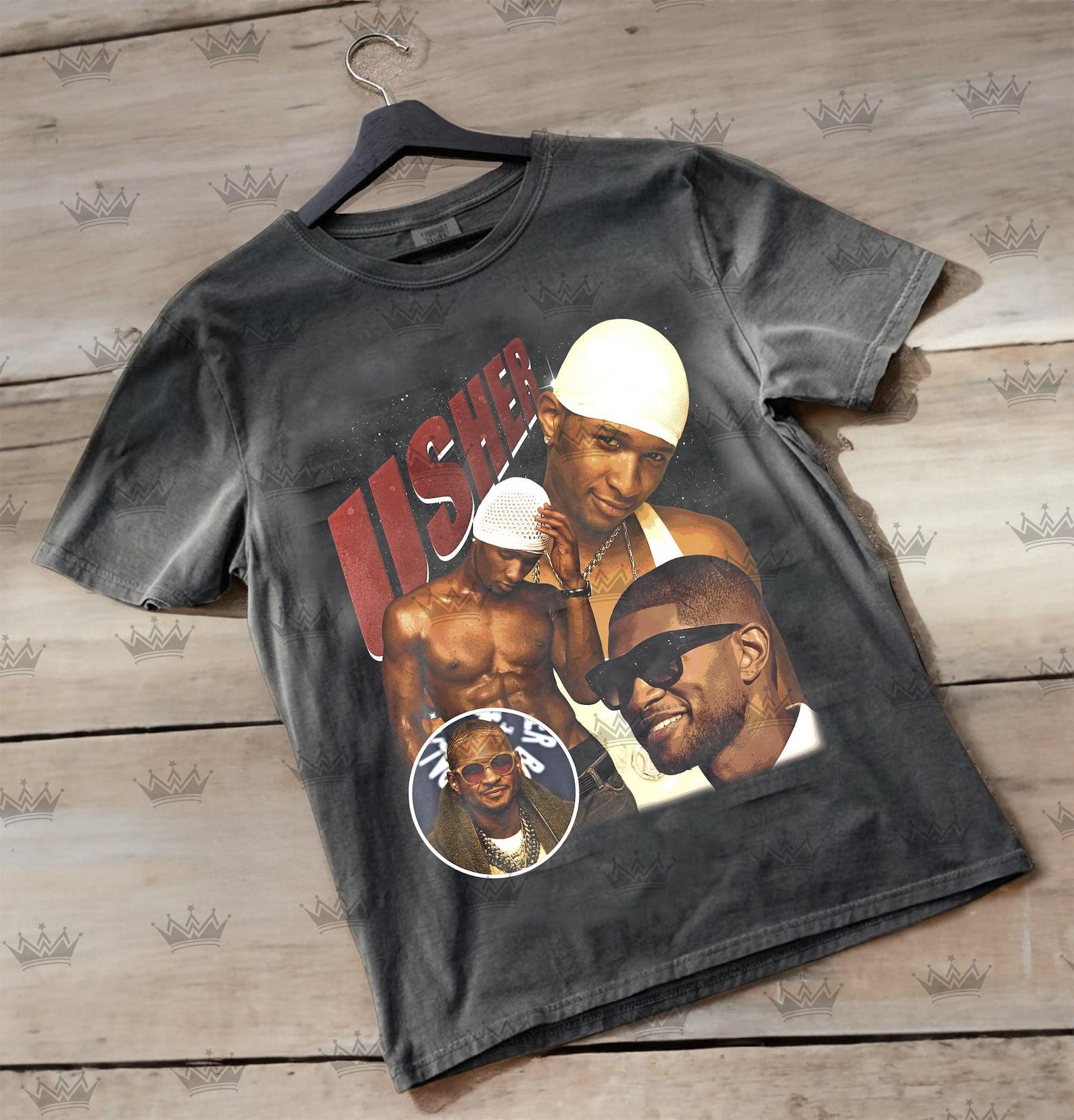 Usher Vintage T-Shirt, Usher Concert T-Shirt, Past Present Future Tour , Usher Concert Graphic Tee, Vintage Usher T-Shirt, Usher Fans Club ID 3XL