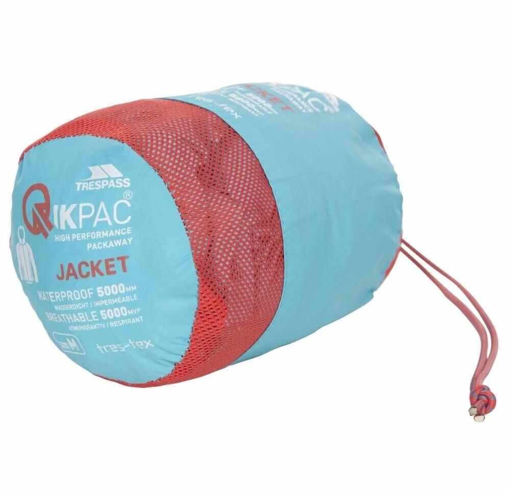 Jacket Trespass Qikpac Packaway Rain Jacket Aquatic