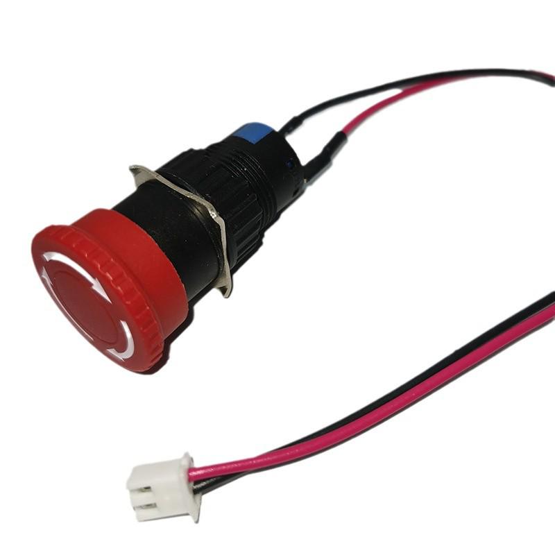 LA22-16Y-11ZS Emergency Stop Button: Compact Mushroom Head, Single Open/Close Function for Charging Pile