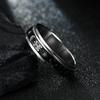 Sun, Moon and Stars Rotatable Titanium Steel Men's Jewelry Ring