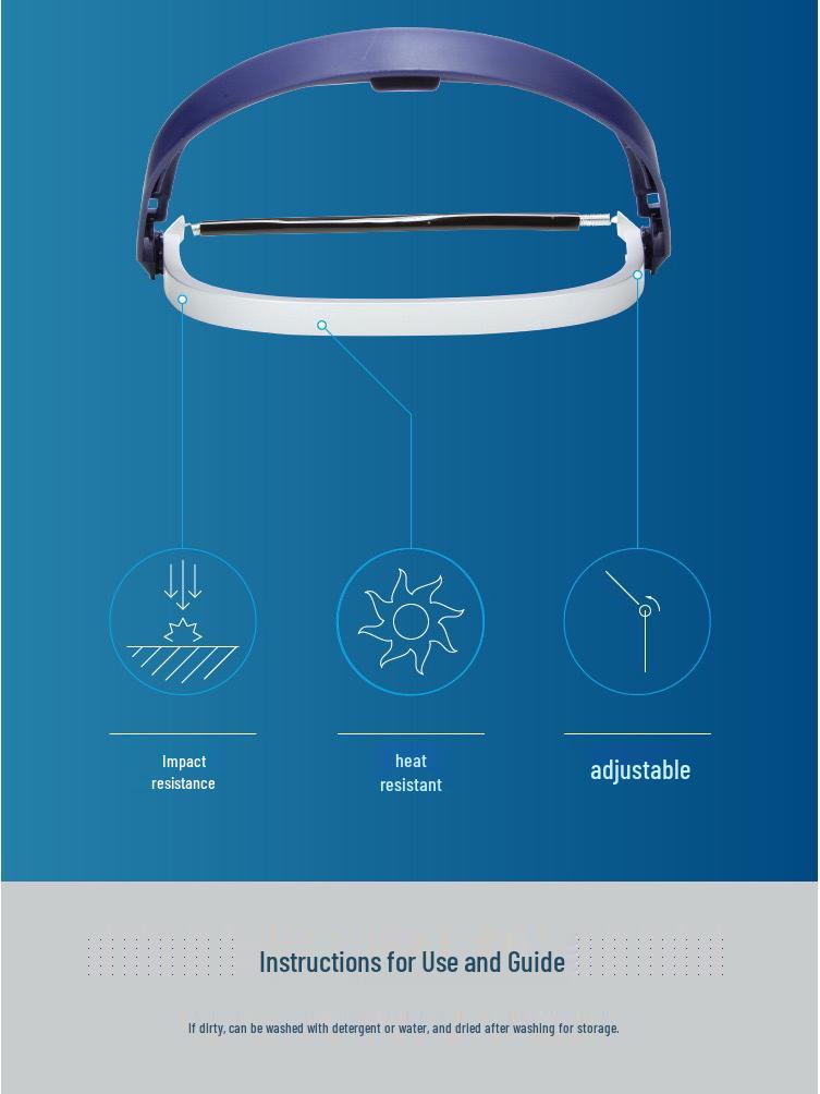 3M H24M Aluminum Alloy Face Shield Bracket for Hard Hats - Anti-Impact, Anti-Splash Accessories