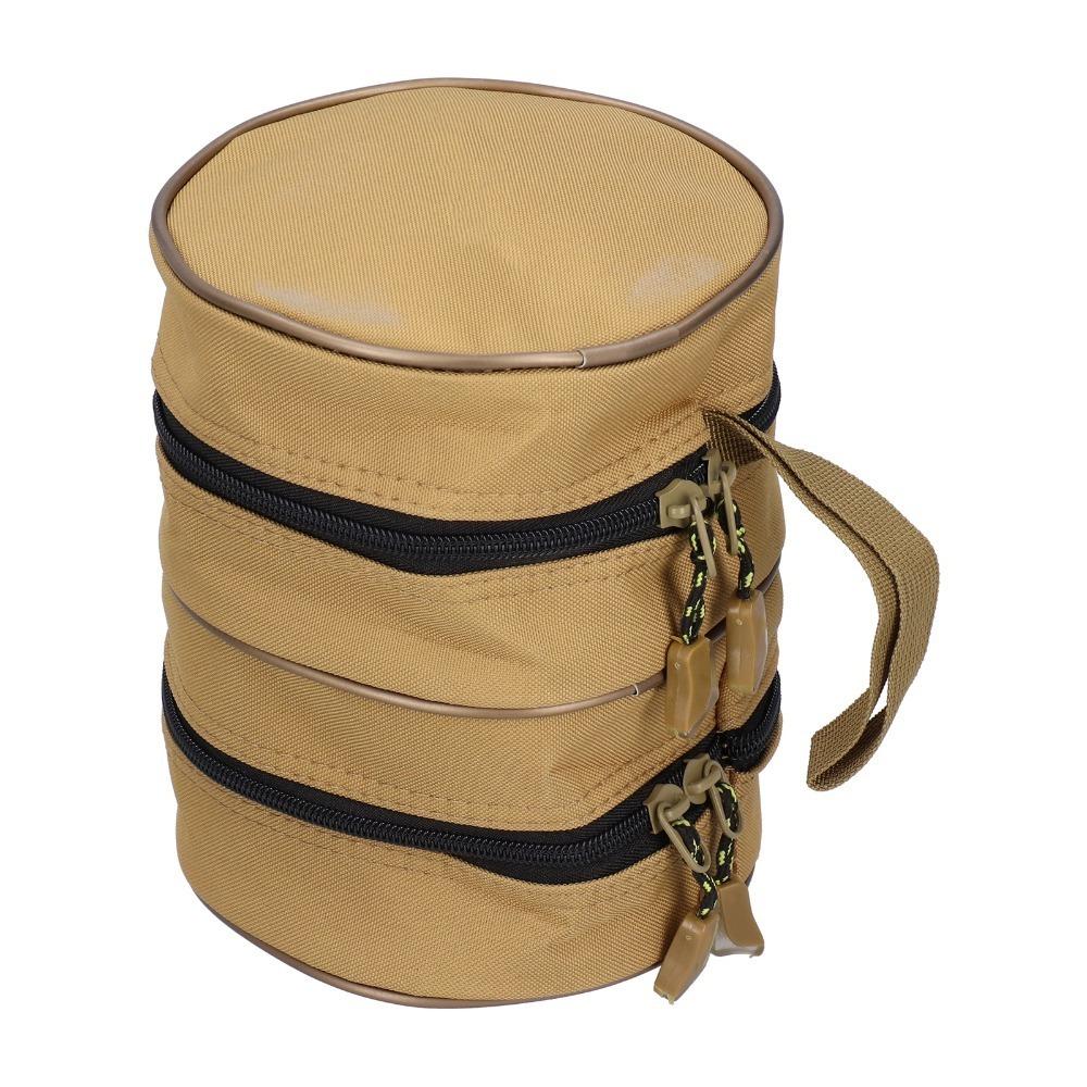 

16*15cm Fishing Reel Bag Double Layer Fishing Reel Protective Case for Outdoor Anglers хаки