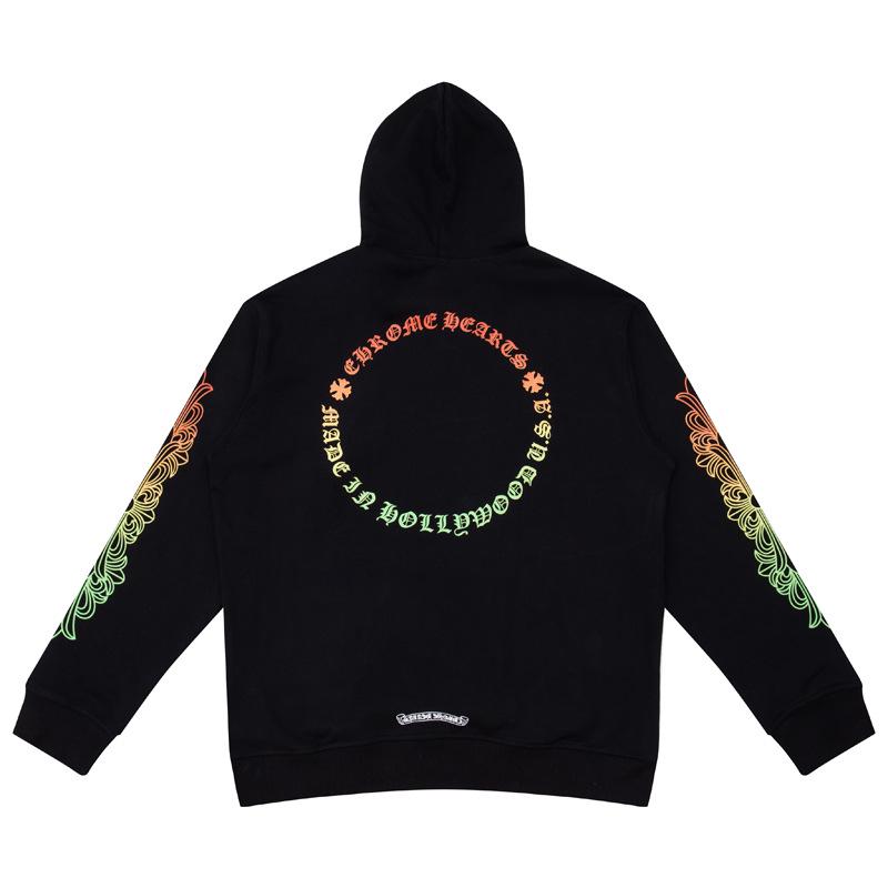 New Chrome Hearts Sanskrit Cross Cropped Hoodie