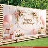 1pc, 2Dflat, Minimalist Luxury Style Birthday Banner, Perfect for Photography Backdrops and Home Décor, Enhancing Happiness. Wsj