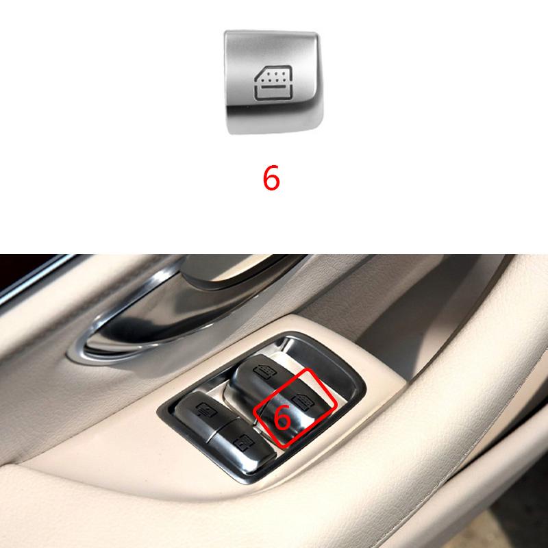 Car Rear Window Switch Button Cover Vehicle Door Glass Control Switch Cap For Mercedes Benz W222 For S Class 2014-