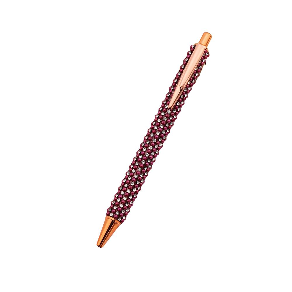 Presse Strass Rose Gold Kugelschreiber Luxus süße Hochzeit Metall Schreibwaren Schule Bürobedarf 4 Stück