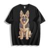 Happy German Shepherd T-Shirt - Cheerful Canine Smile Design Unisex Tee