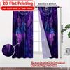 2D Flat Printing  2pcs Mystic Dreamweaver Chic Curtains Digital Printed Durable 100% Polyester Fabric Curtains Decorations Ldeal