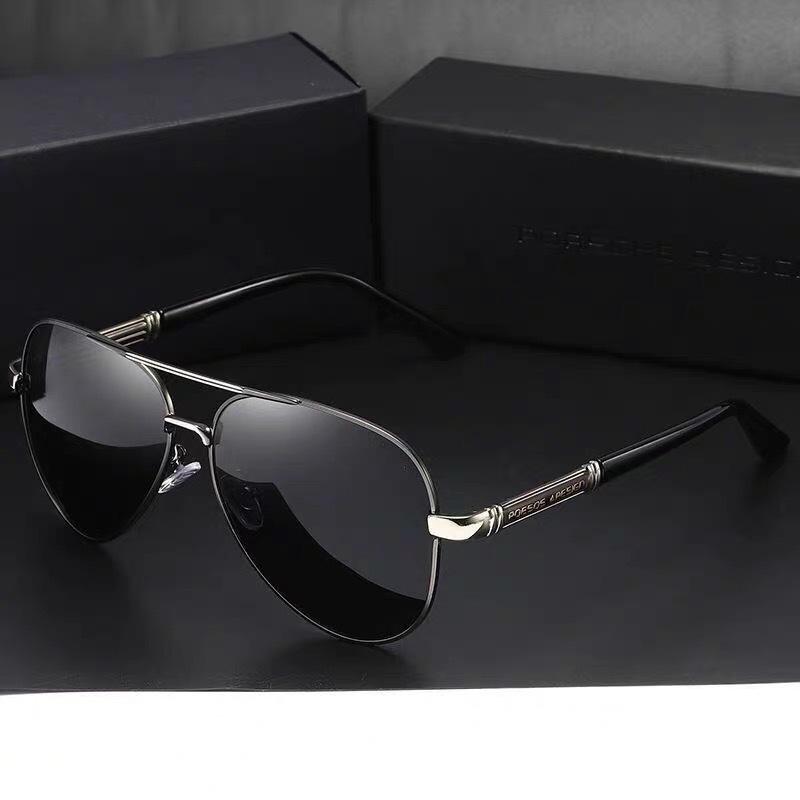 Men's Polarized Metal Resin Sunglasses: Photochromic, Day/Night Dual-Use, Wayfarer Style.