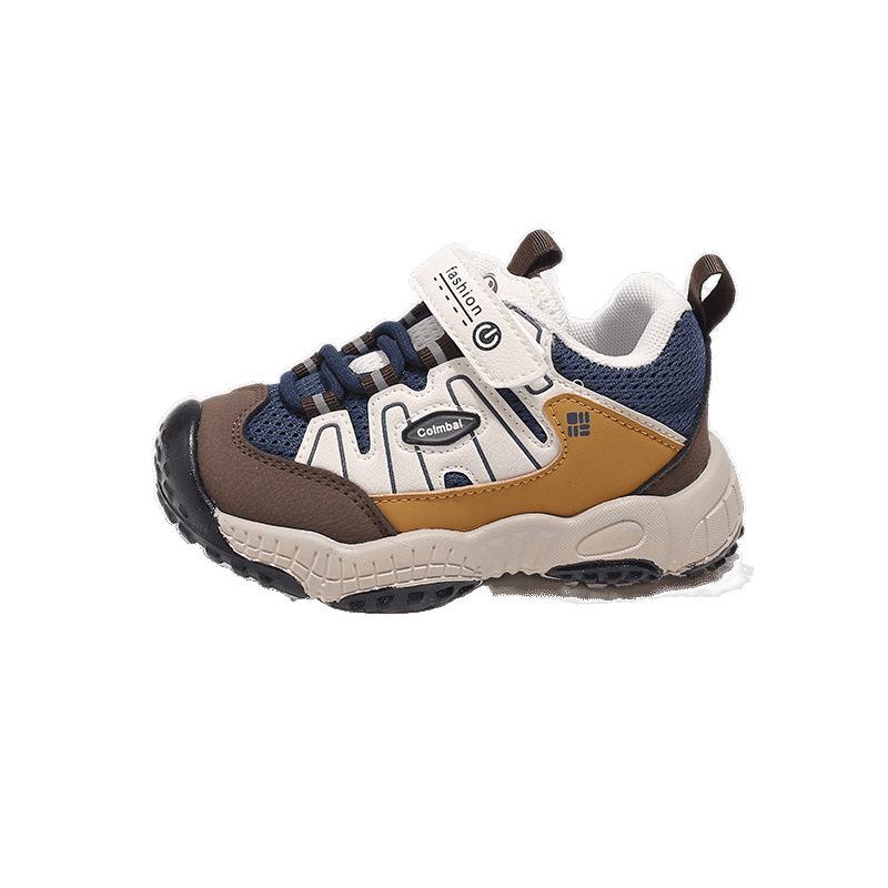 Boys Shoes 2025 Outdoor Spring and Autumn Children's Sports Shoes Breathable Boy Dad Shoes Medium Children's Mesh Shoes Non-slip