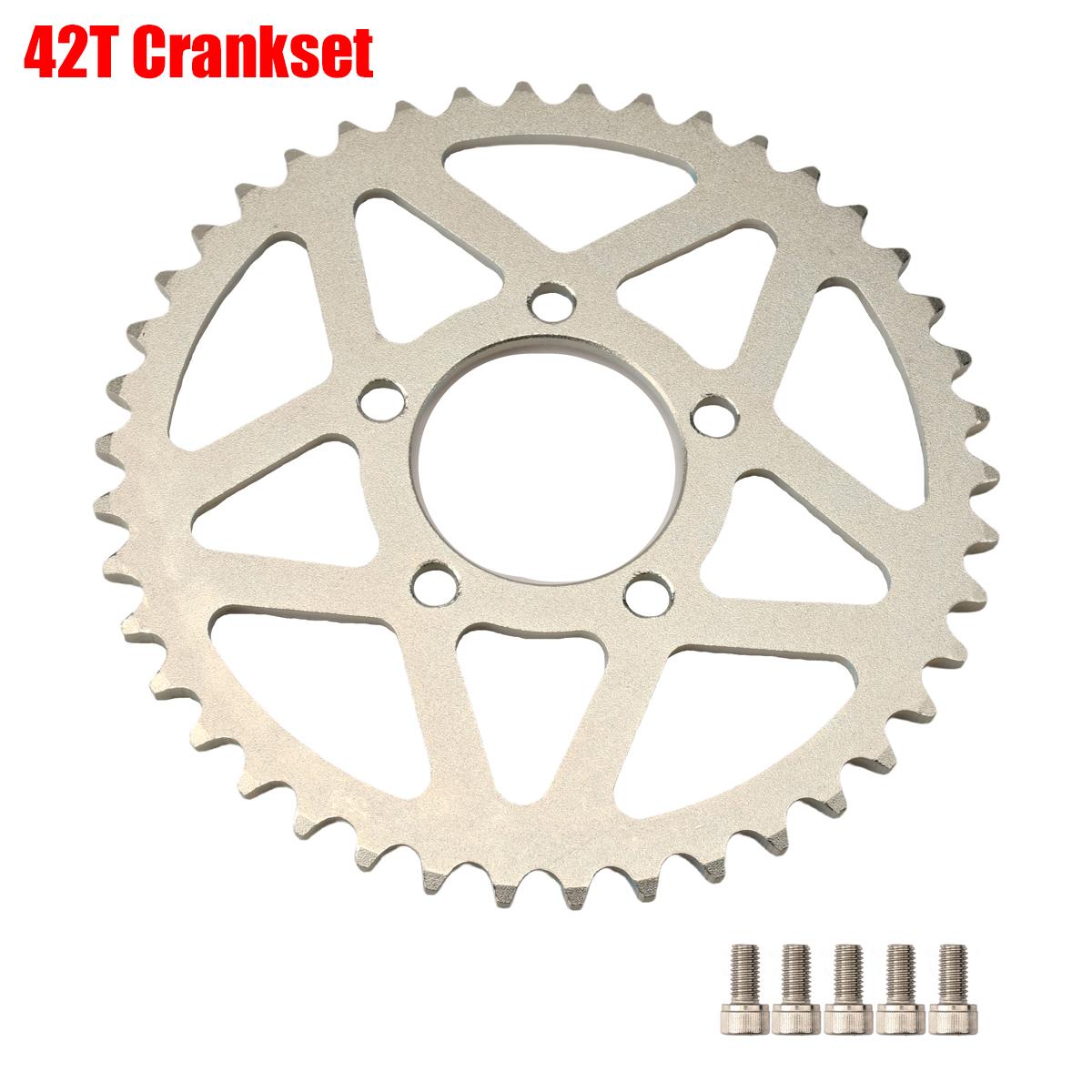 Electric Motocross Dirt Bike 42T 48T 58T Chainring Sprockets 102-112 Section Ordinary Chain For Surron Light Bee & Light Bee X S 42T Crankset