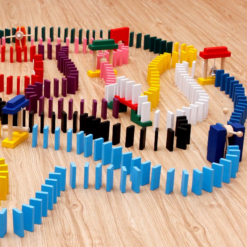 Wooden Domino Set: 1000-Piece Children's Educational Building Blocks