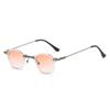 SHAUNA Ins Popular Fashion Small Polygon Square Men Punk Sunglasses Clear Ocean Gradient Lens Women Sun Glasses