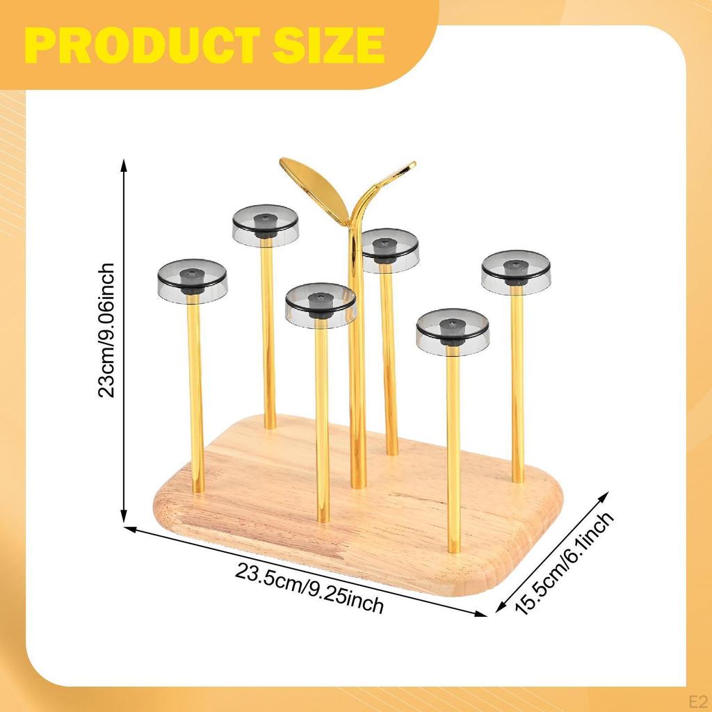Stojak do suszenia kubków Antypoślizgowy Ociekacz do kubków Organizer Uchwyt na ociekacz do butelek na wodę na stolik kawowy