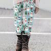 Women's Christmas Print Slim Fit Elastic Yoga Casual Pants