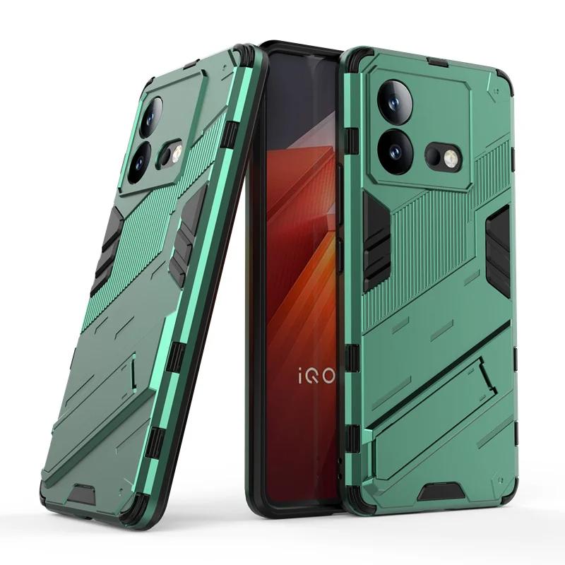 For Vivo iQOO NEO 8 NEO8 PRO 5G Armor Shockproof Phone Case Back Cover Magnetic Kickstand Anti-Fall Protect Coque Cases