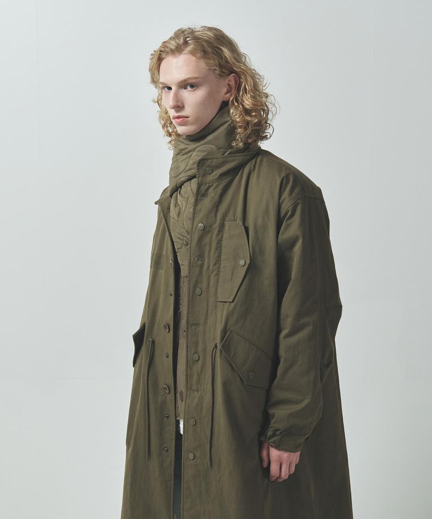 Ecorr [3-In-1 Muffler Set] Outpost Fishtail Parka_Khaki