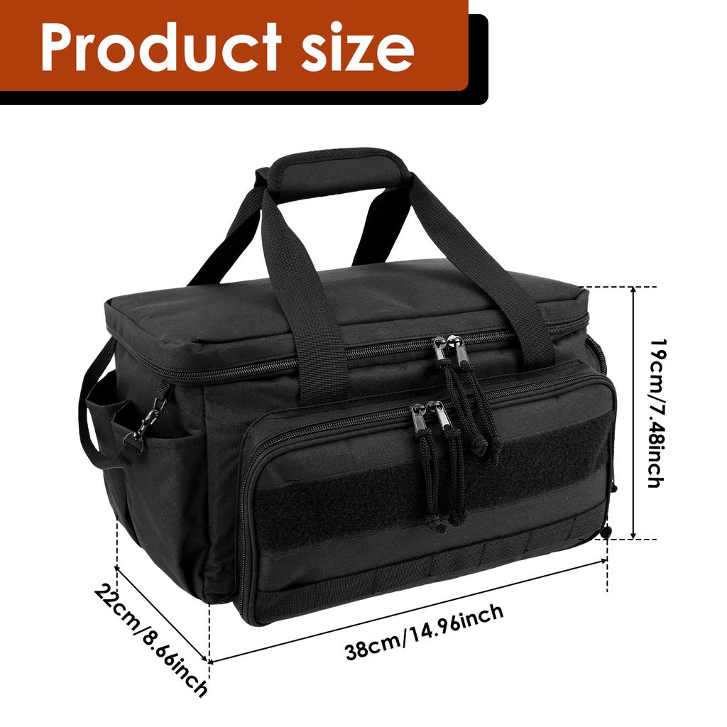 Tool Bag Nylon Hand Tool Storage Bag Multi Pocket Tool Organizer Bag with Padded Handle Large Opening Electrician Tool Tote Bag