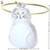 Cat Keychain Pendant Backpack Cat Hair Storage Box Hanging Cat Bag Hanging Pet Hair Grooming Souvenirs