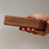 Black Walnut Solid Wood Glasses Box - Business Gift for Teachers & Portable Storage for Men’s and Women’s Myopia Glasses