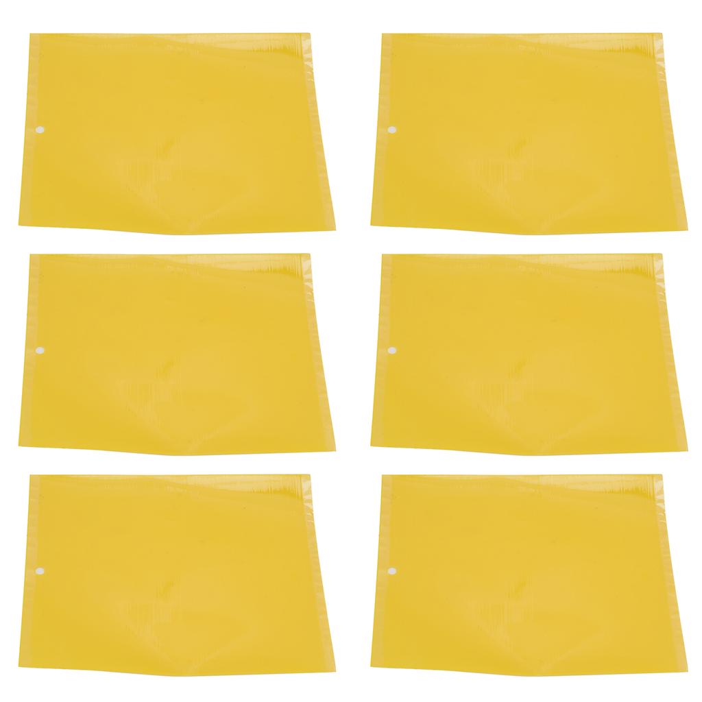 20Pcs 20x15cm Insect Trap Non Toxic Efficient PVC Yellow Fly Trap for Greenhouse Garden