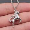 Unicorn Horse Fantasy Pendant Antique Bronze Metal Women Choker Necklace High Quality Gift