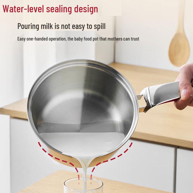 LINKFAIR 18cm Stainless Steel Micro-Pressure Saucepan