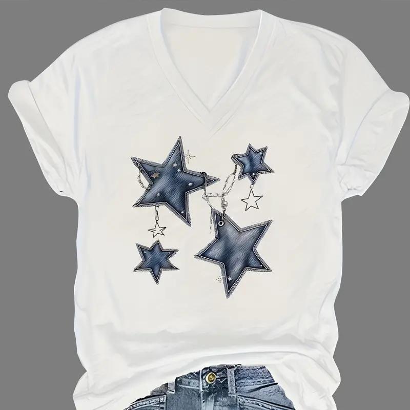 

Модные блузки с цветочной живописью, футболки с коротким рукавом и V-образным вырезом, повседневные M слоновая кость