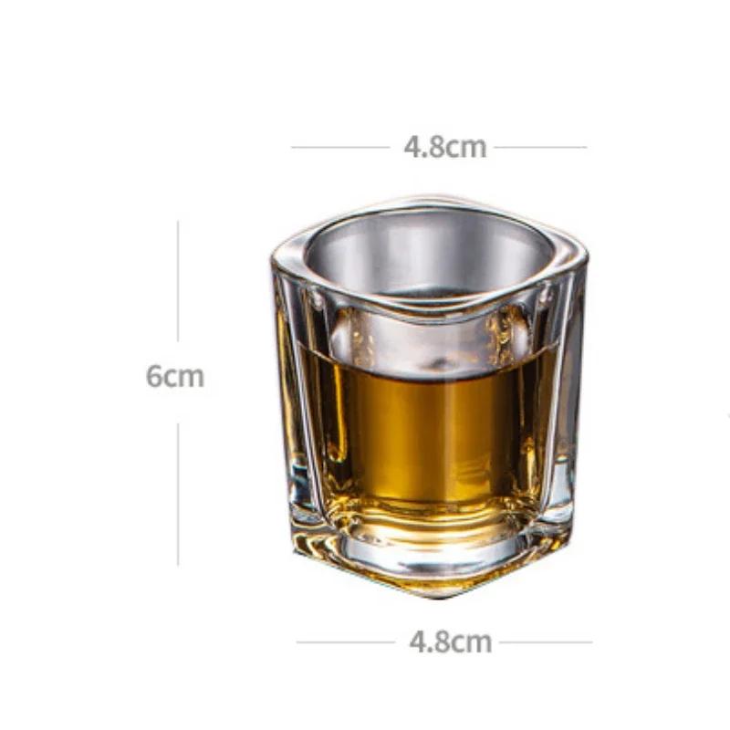 6pcs/4pcs/2pcs Wine Glass Transparent Shot Glass 70ml Small Capacity Water/Tea Cup Dispenser Wholesale Cups Strong Liquor Glass