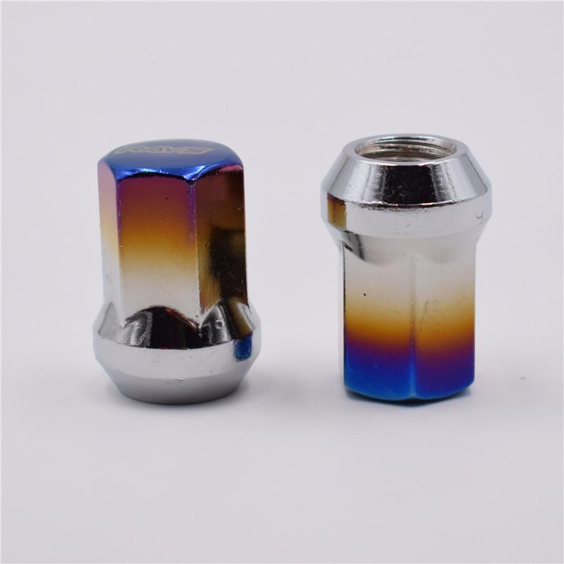 Rays Burnt Blue Steel Wheel Rims Lug Nuts 17HEX M12x1.5/M12x1.25