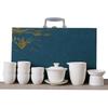 Wo Ding Mutton Fat Jade White Porcelain Kung Fu Tea Set